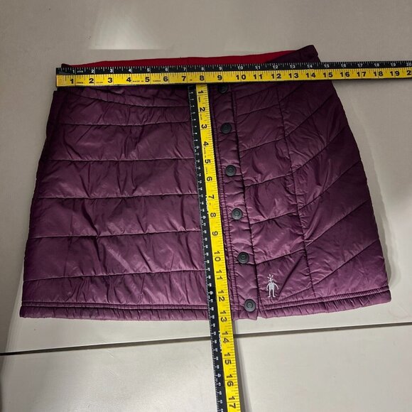 Smartwool PhD Smartloft Puffer Skirt Womens XS Purple Insulated Snap Button Up - Picture 2 of 12